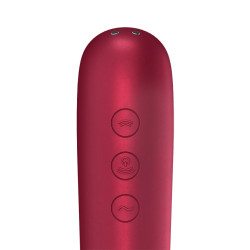 Satisfyer Stimulateur de clitoris + Vibromasseur Dual Love Rouge